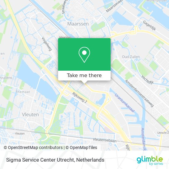 Sigma Service Center Utrecht map