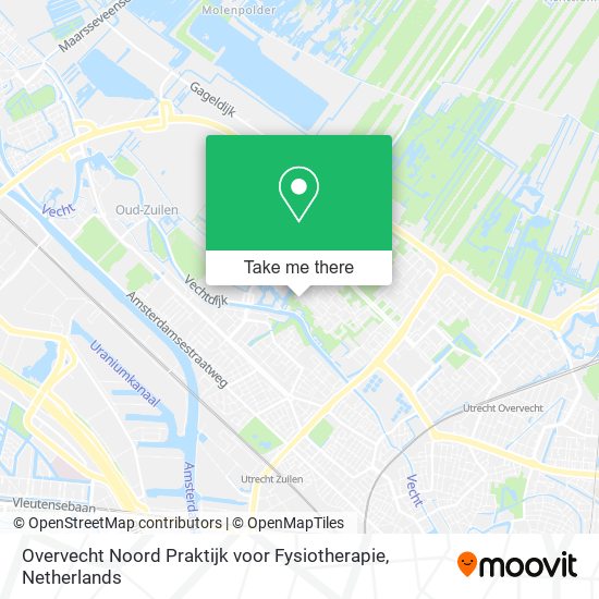 Overvecht Noord Praktijk voor Fysiotherapie Karte