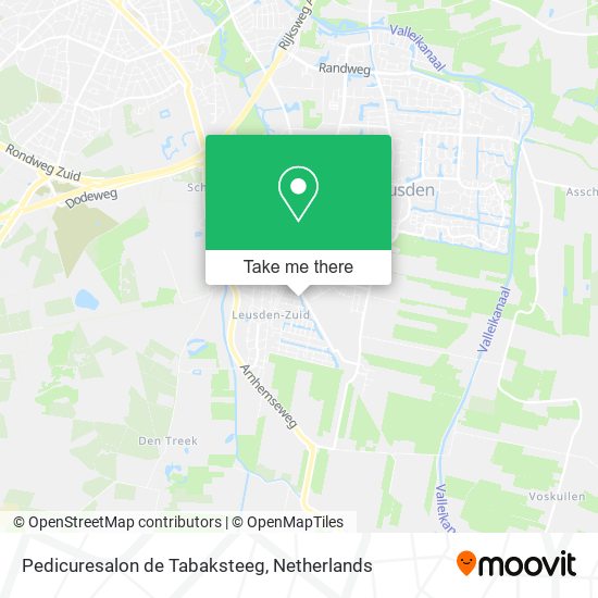 Pedicuresalon de Tabaksteeg map
