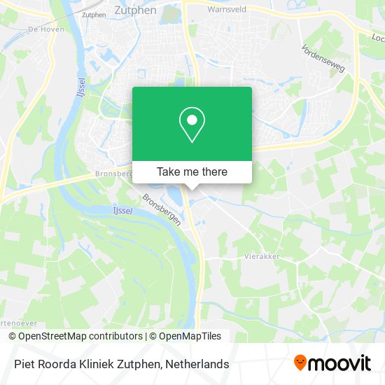 Piet Roorda Kliniek Zutphen map