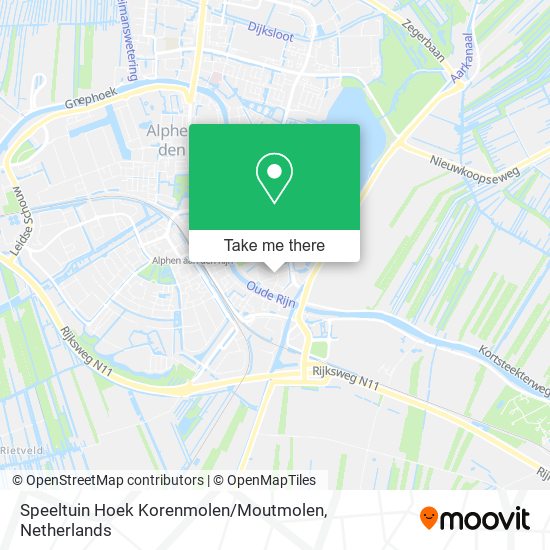 Speeltuin Hoek Korenmolen / Moutmolen map
