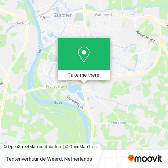 Tentenverhuur de Weerd Karte