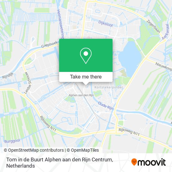 Tom in de Buurt Alphen aan den Rijn Centrum map