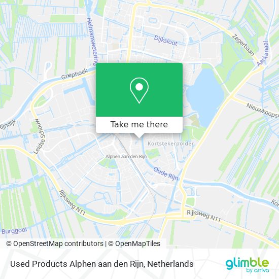 Used Products Alphen aan den Rijn map