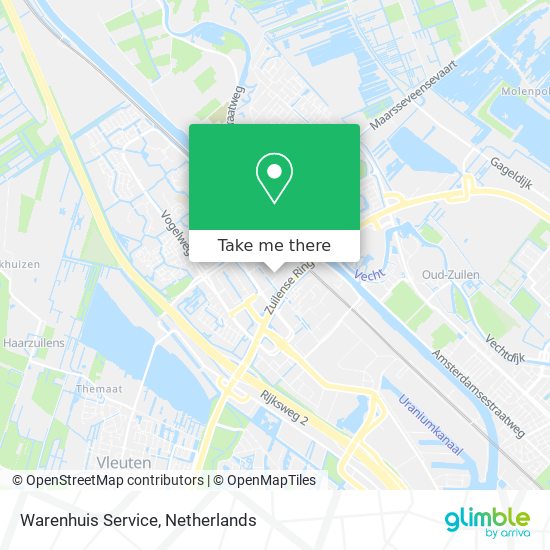 Warenhuis Service map