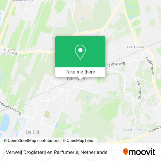 Verweij Drogisterij en Parfumerie map