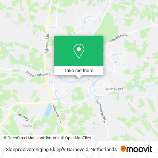 Sloeproeivereniging Ekiep'9 Barneveld map