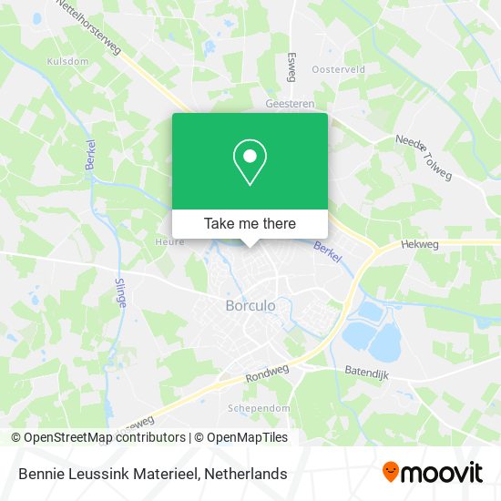 Bennie Leussink Materieel map