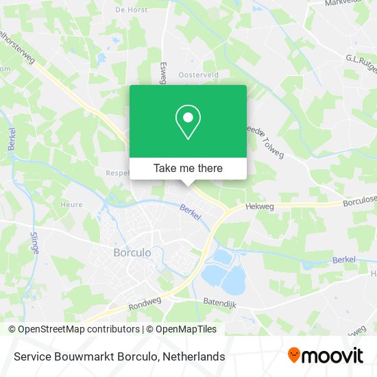 Service Bouwmarkt Borculo map