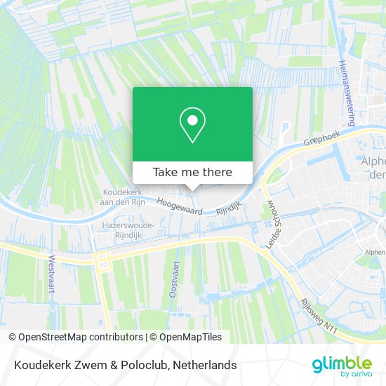 Koudekerk Zwem & Poloclub map