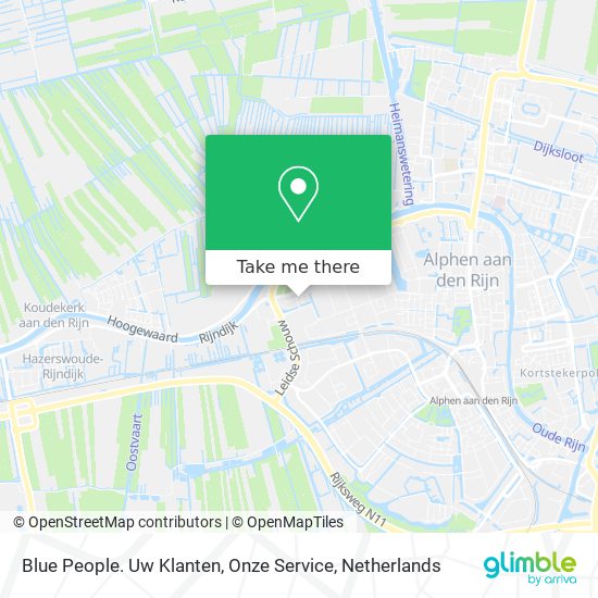 Blue People. Uw Klanten, Onze Service map