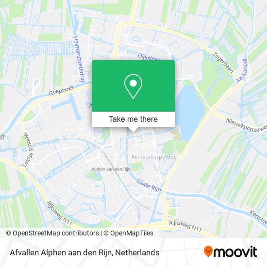 Afvallen Alphen aan den Rijn Karte