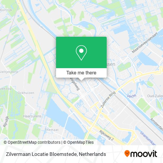 Zilvermaan Locatie Bloemstede map