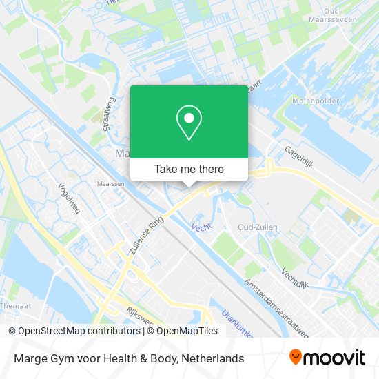 Marge Gym voor Health & Body map