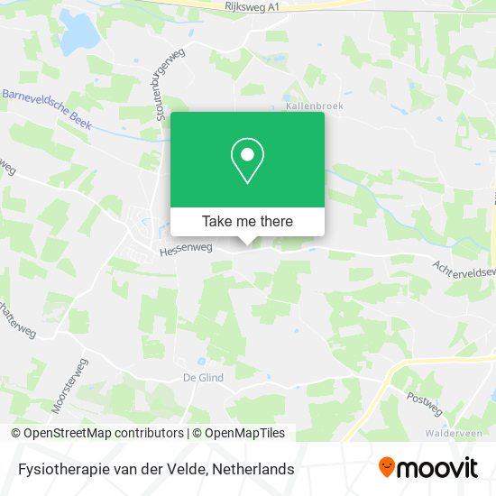 Fysiotherapie van der Velde map