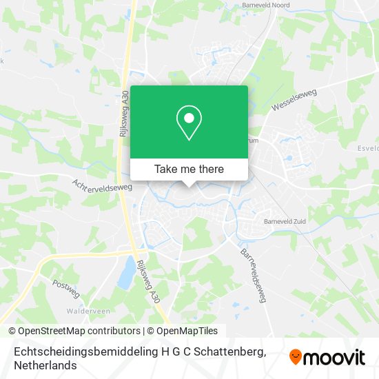 Echtscheidingsbemiddeling H G C Schattenberg Karte