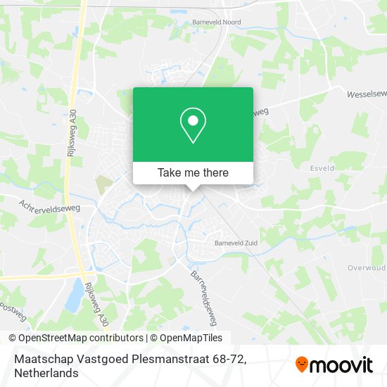 Maatschap Vastgoed Plesmanstraat 68-72 map