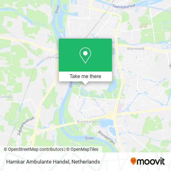 Hamkar Ambulante Handel map