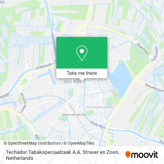 Techador Tabakspeciaalzaak A.A. Straver en Zoon map