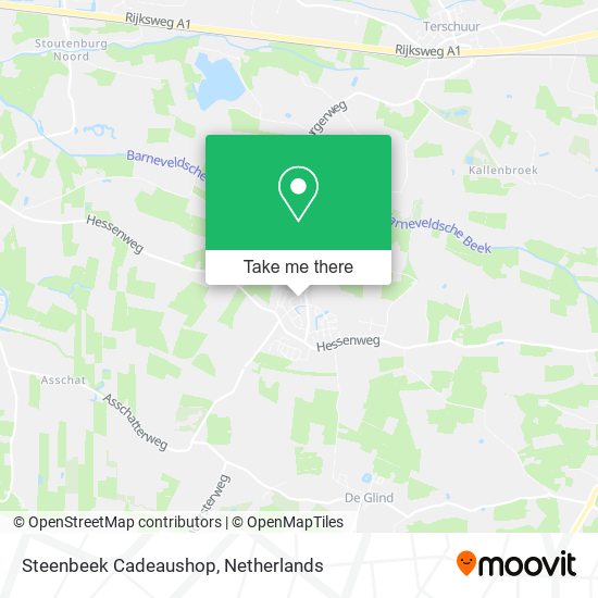 Steenbeek Cadeaushop map