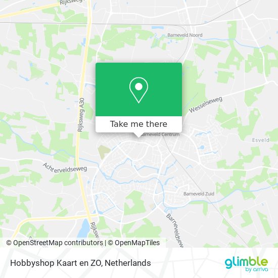 Hobbyshop Kaart en ZO map