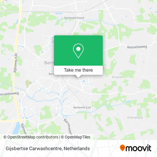 Gijsbertse Carwashcentre map