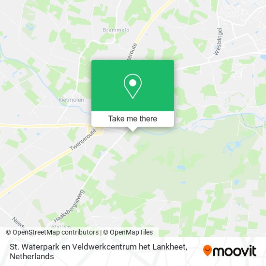 St. Waterpark en Veldwerkcentrum het Lankheet map