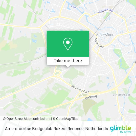 Amersfoortse Bridgeclub Rokers Renonce map