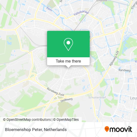 Bloemenshop Peter map