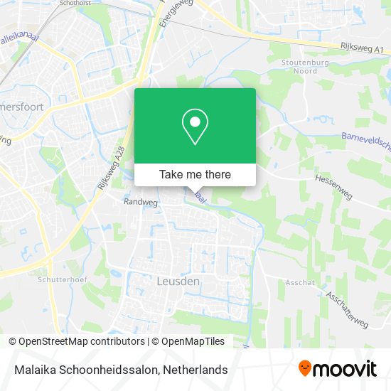 Malaika Schoonheidssalon map