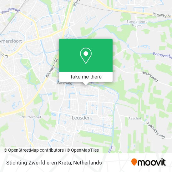 Stichting Zwerfdieren Kreta map