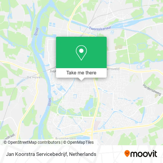 Jan Koorstra Servicebedrijf map