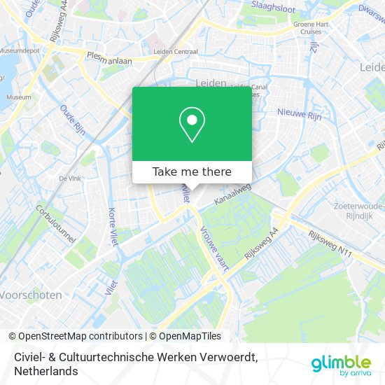 Civiel- & Cultuurtechnische Werken Verwoerdt Karte