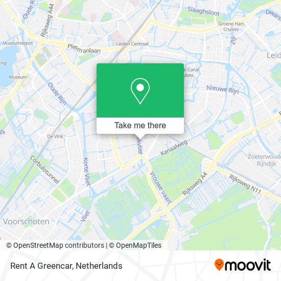 Rent A Greencar map