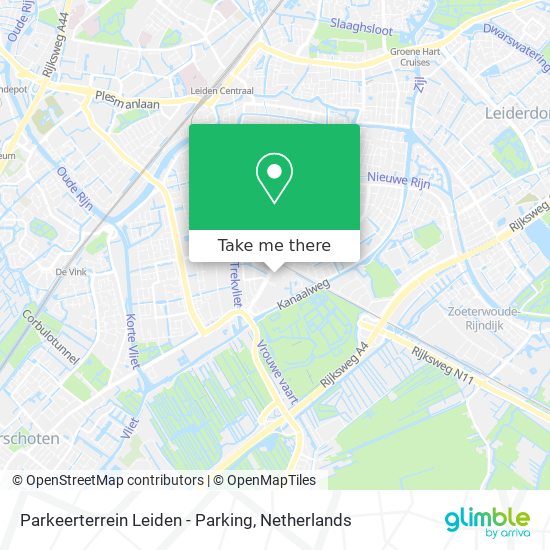 Parkeerterrein Leiden - Parking map