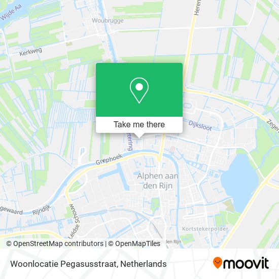 Woonlocatie Pegasusstraat map