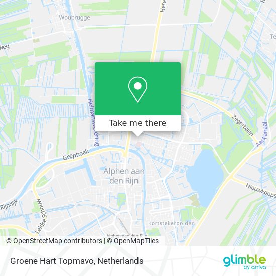 Groene Hart Topmavo map