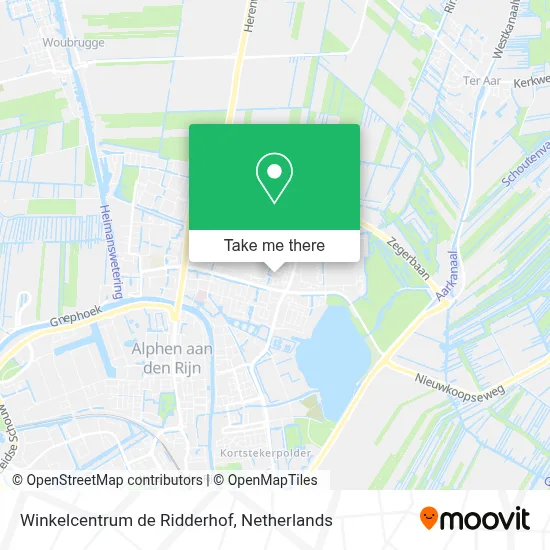 Winkelcentrum de Ridderhof map