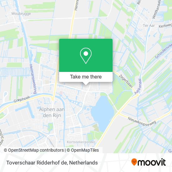 Toverschaar Ridderhof de map