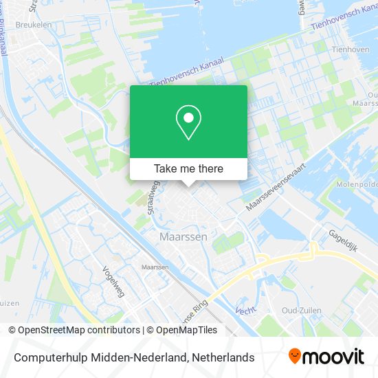 Computerhulp Midden-Nederland map