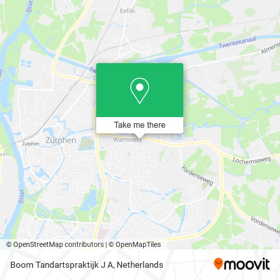 Boom Tandartspraktijk J A map