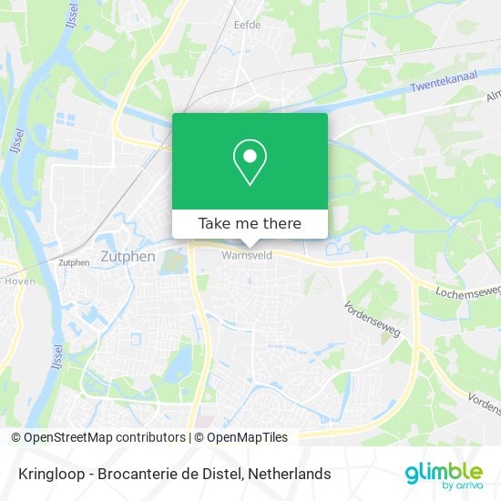 Kringloop - Brocanterie de Distel map