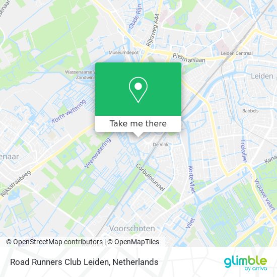 Road Runners Club Leiden map