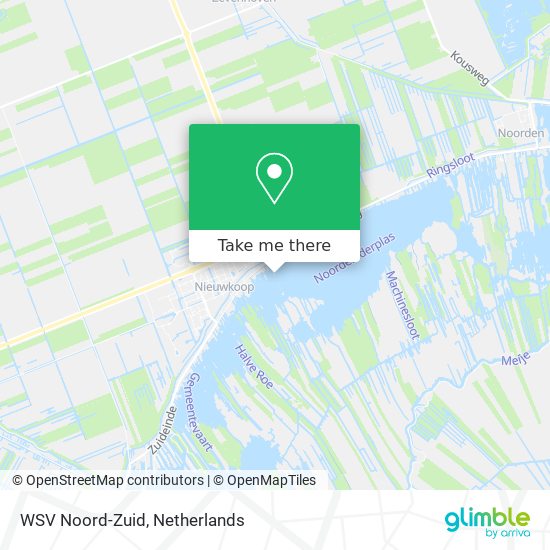 WSV Noord-Zuid map