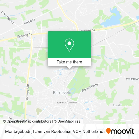 Montagebedrijf Jan van Rootselaar VOF Karte