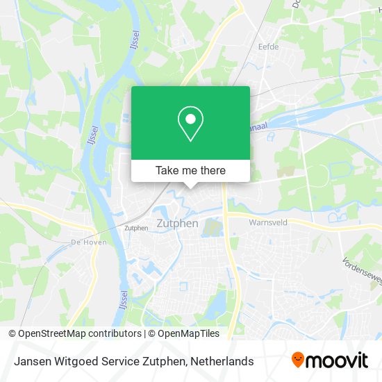 Jansen Witgoed Service Zutphen map