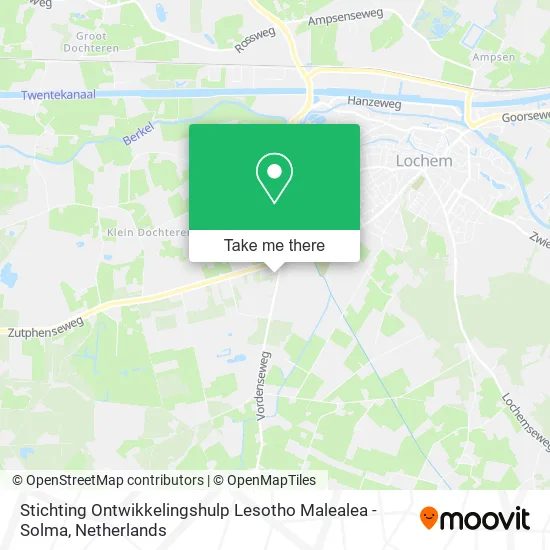 Stichting Ontwikkelingshulp Lesotho Malealea - Solma map