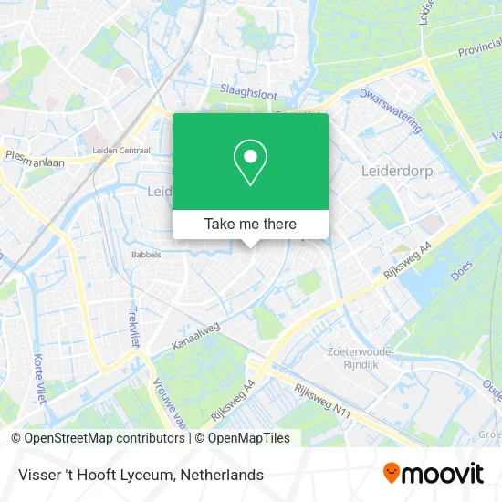 Visser 't Hooft Lyceum map