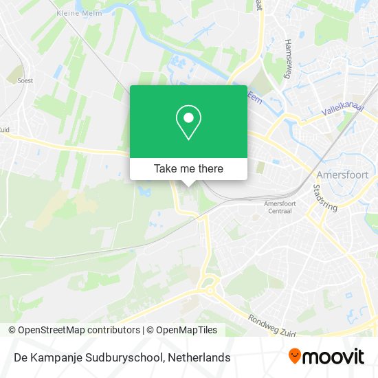 De Kampanje Sudburyschool map
