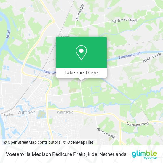 Voetenvilla Medisch Pedicure Praktijk de map